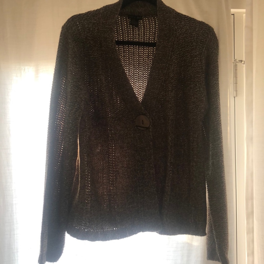 Brown woven sweater
